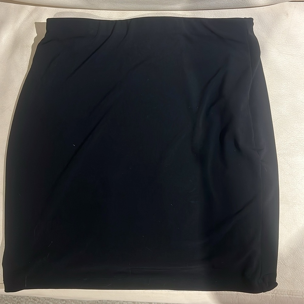 Leith Black Mini Stretch Skirt